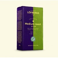 Lofbergs (Лёфбергс) Медиум 250г. тонкий помол для заваривания в чашке и турке (Швеция)