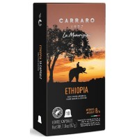 Carraro (Караро) Эфиопия Арабика 10 капсул для Неспрессо 55г. Крепость 8/14 (Италия)