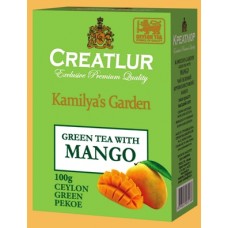 Creatlur (Креатлюр) Зелёный Манго 100г. цейлонский зелёный с кусочками манго  (Шри-Ланка)