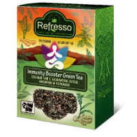 Refresso (Рефрессо) Иммунитет 100г. зелёный чай Ассам с базиликом, куркумой, имбирём и лемонграссом (Индия)