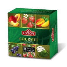Hyson (Хайсон) Фруктовое ассорти 60 пак. 6 видов по 10 пак. зелёный чай (Шри-Ланка) 