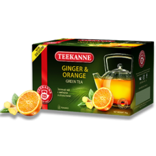 Teekanne (Тиканн) Имбирь Апельсин зелёный чай 20 пак. по 1.5 г. (Германия)