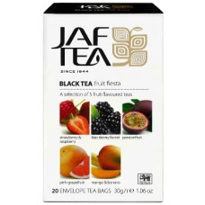 JAF tea (Джаф Ти) Фрут Фиеста  ассорти 5 видов 20пак. чёрный с добавками (Шри-Ланка)