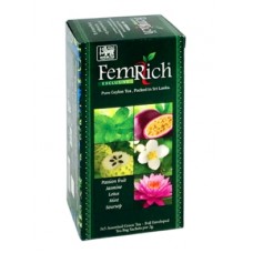 FemRich (Фемрич) Ассорти 5 видов по 5пак. (25пак. по 2г.) зелёный с добавками (Шри-Ланка)