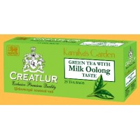 Creatlur (Креатлюр) Молочный Улун 25пак. по 2г. зелёный цейлонский чай с ароматом топлёного молока (Шри-Ланка)