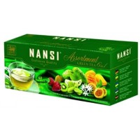 Nansi (Ненси) Ассорти 60 пак.по 2г. зелёный аромат. 6 видов по 10пак. (Шри-Ланка)