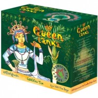 QueenLanka (Королева Ланка) Зелёный 100пак. по 2г. сорта Ганпаудер1 Премиум класс (Шри-Ланка)