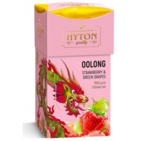 Hyton (Хайтон) Клубника и Зелёный Виноград 90г. бирюзовый чай улун (Китай)