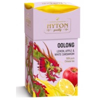 Hyton (Хайтон) Лимон Яблоко и Белый Кардамон 90г. бирюзовый чай улун (Китай)