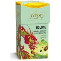 Hyton (Хайтон) Корица Кардамон Фенхель Бергамот 90г. бирюзовый чай улун (Китай)
