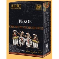 Auri (Аури) Пекое 250г. крупнолистовой сорта пекое. чёрная пачка (Шри-Ланка)