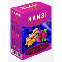 Nansi (Нанси) Малина Имбирь 100г. чёрный кусочками малины и имбиря (Шри-Ланка)