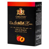 Chelton (Челтон)  Персик 100г. чёрный чай с маслом и кусочками персика Премиум (Шри-Ланка)