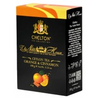 Chelton (Челтон) Апельсин Корица 100г. чёрный чай с маслом и кусочками  Премиум (Шри-Ланка)