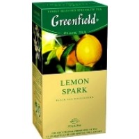 Greenfield (Гринфилд) Лимон Спарк 25 пак. чёрный чай с добавками (Россия)