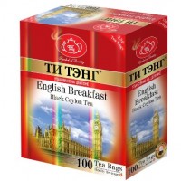 Tea Tang (Ти Тэнг) Английский Завтрак 100 пак. по 2,5г. чёрный чай (Шри Ланка)