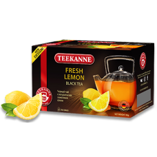 Teekanne (Тиканн) Фреш Лимон чёрный чай с соком лимона 20 пак. по  2г.  (Германия)