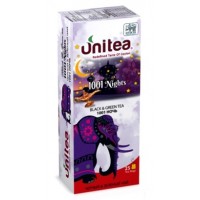 Unitea (Юнити) 1001 Ночь 25пак.по 2г. чёрный и зелёный с ароматом (Шри-Ланка)