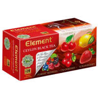 Element (Элемент) Блэк Ассорти 25пак. в метал.сашетах зелёный с добавками чай (Шри-Ланка)