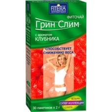 FITERA (Фитера) Грин Слим Клубника 30 пак. (Россия)