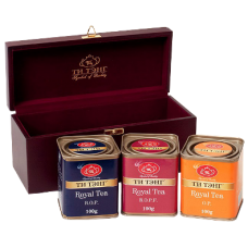 Tea Tang (Ти Тэнг) Набор Королевская коллекция Бордо 3 вида по 100г. Размер: 10x25x10 см. (Шри Ланка)