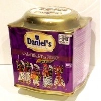Daniel's (Дэниэлс) ФБОП 100г. молодой среднелистовой чёрный чай с типсами сорта ФБОП. Размер: 8,5*8,5*8,5см.(Шри-Ланка)