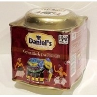 Daniel's (Дэниэлс) Пекое 100г. молодой крупнолистовой чёрный чай сорта Пекое. Размер: 8,5*8,5*8,5см.(Шри-Ланка)