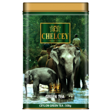 Chelcey (Челси) Грин Ти 300г. зелёный цейлонский чай  Размер: 17,5*12,5*9см. (Шри-Ланка)